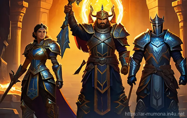 뮤 모나크 유료 아이템 정보 - **Prompt 2: Ascended Hero with Loyal Companion**
    An epic fantasy illustration depicting a powerf...