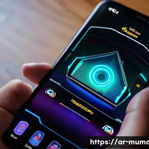 뮤 모나크 모바일 최적화 - A detailed close-up of a mobile gamer&rsquo;s hand adjusting touch sensitivity settings on a smartphone sc...